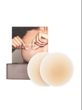 NOOD No-Show #3 Buff reusable adhesive nipple covers